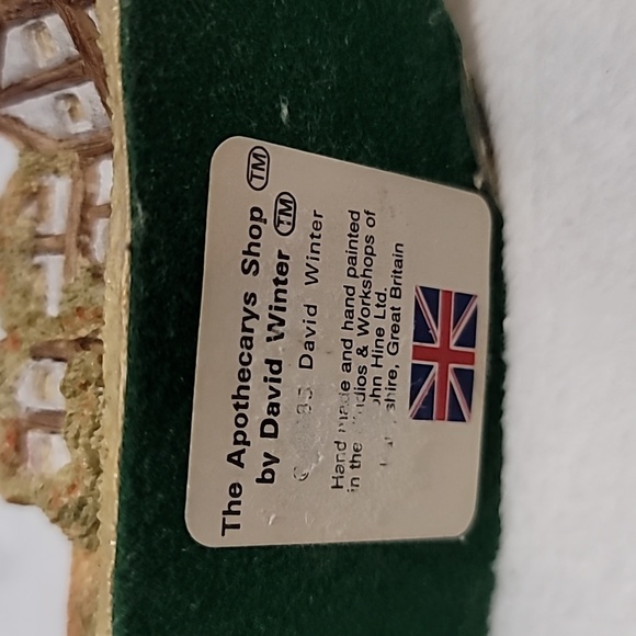 DAVID WINTER Cottages THE APOTHECARY'S SHOP 1985 Heart of England Collection. - Picture 5 of 5